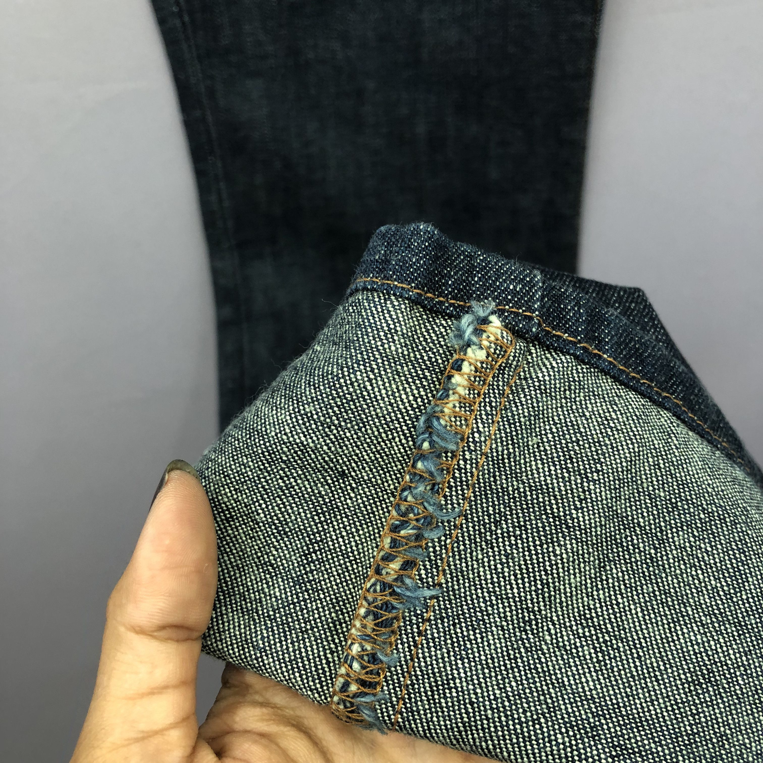Studio D'Artisan Vintage NWT 90s Studio D'Artisan Bush Pants Flare Blue Jeans Size 26" / US 2 / IT 38 - 6 Thumbnail