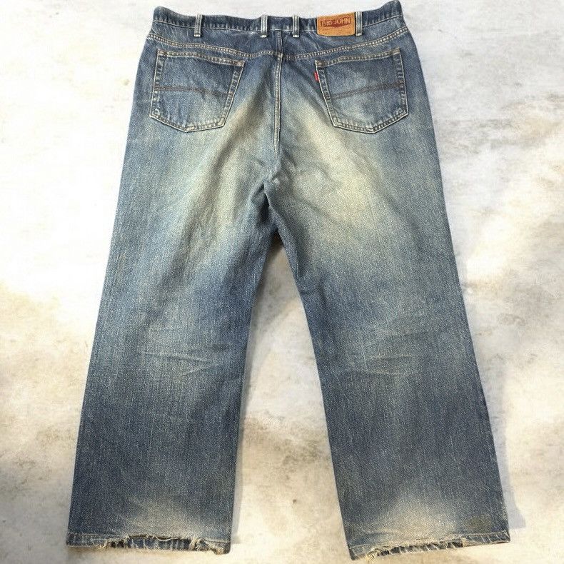 Big John 🔥🇯🇵 Vintage 80s Big Size Distressed Denim Size US 44 / EU 60 - 1 Thumbnail