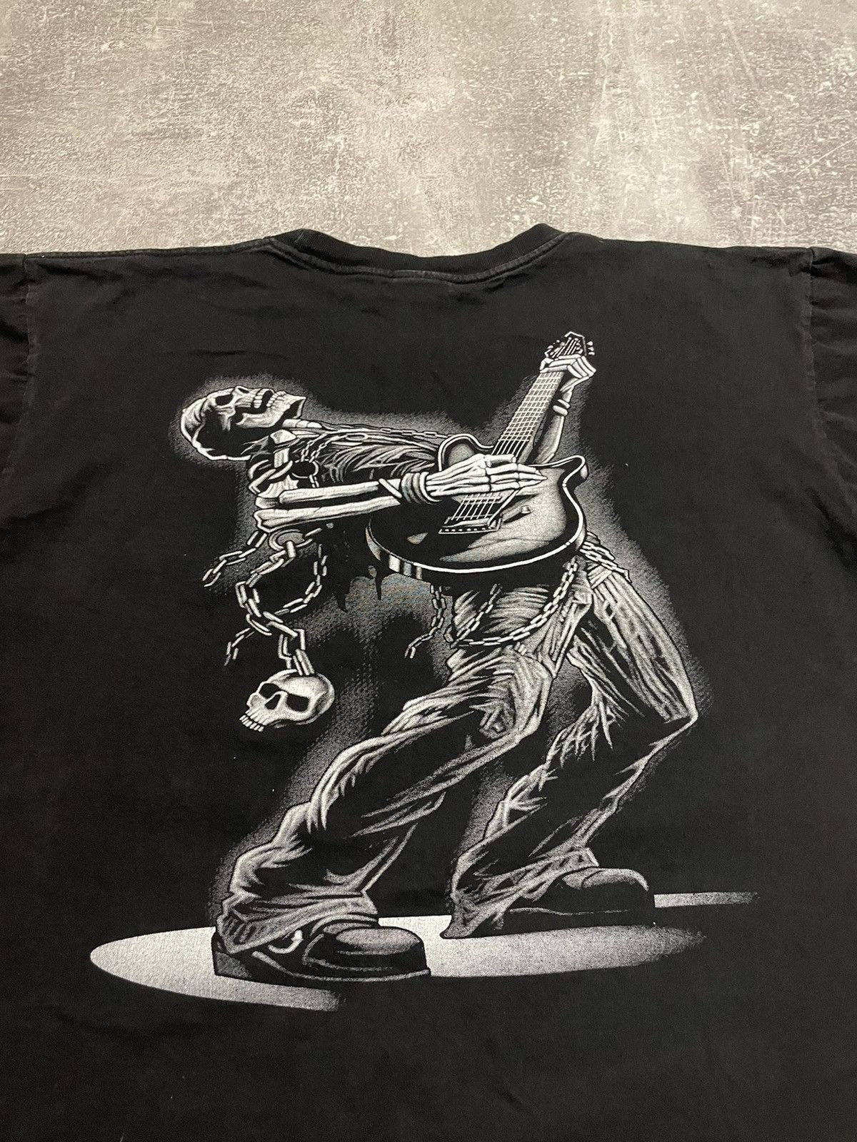 Affliction Vintage Skeleton Playing Guitar Affliction Style T-Shirt Size US XL / EU 56 / 4 - 8 Thumbnail