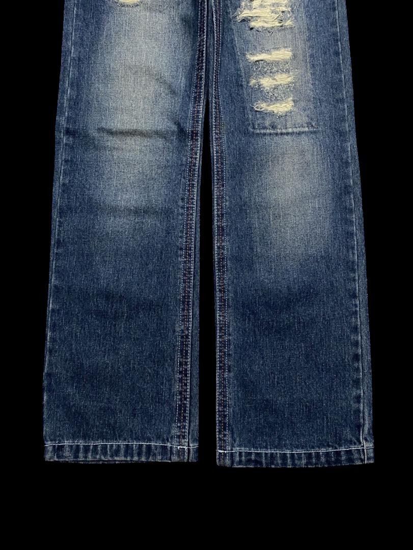 Vintage Vintage 90s Blue Moon Blue Mudwash Patchwork Distressed Size US 28 / EU 44 - 9 Thumbnail