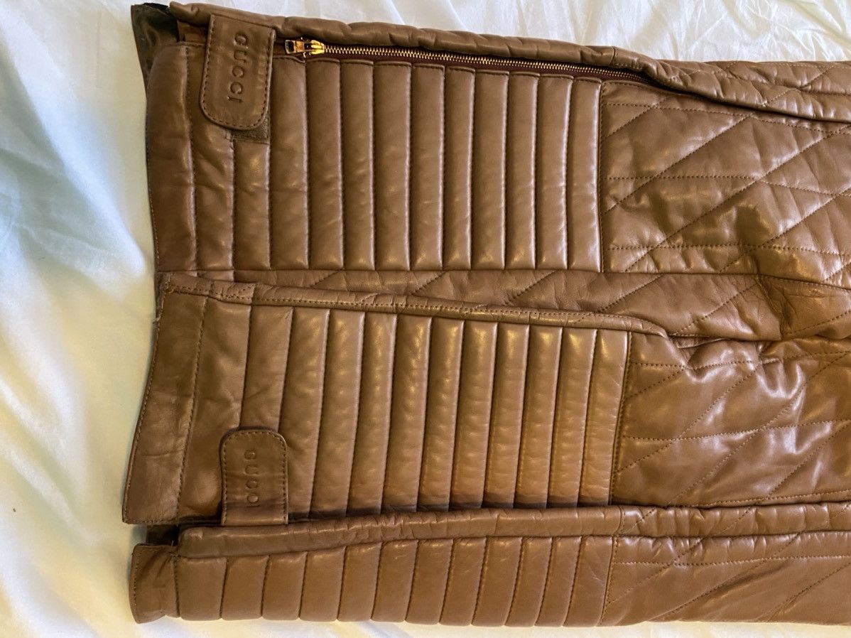 Gucci UNREAL CONDITION- Gucci by Tom Ford quilted moto pants Size US 32 / EU 48 - 5 Thumbnail