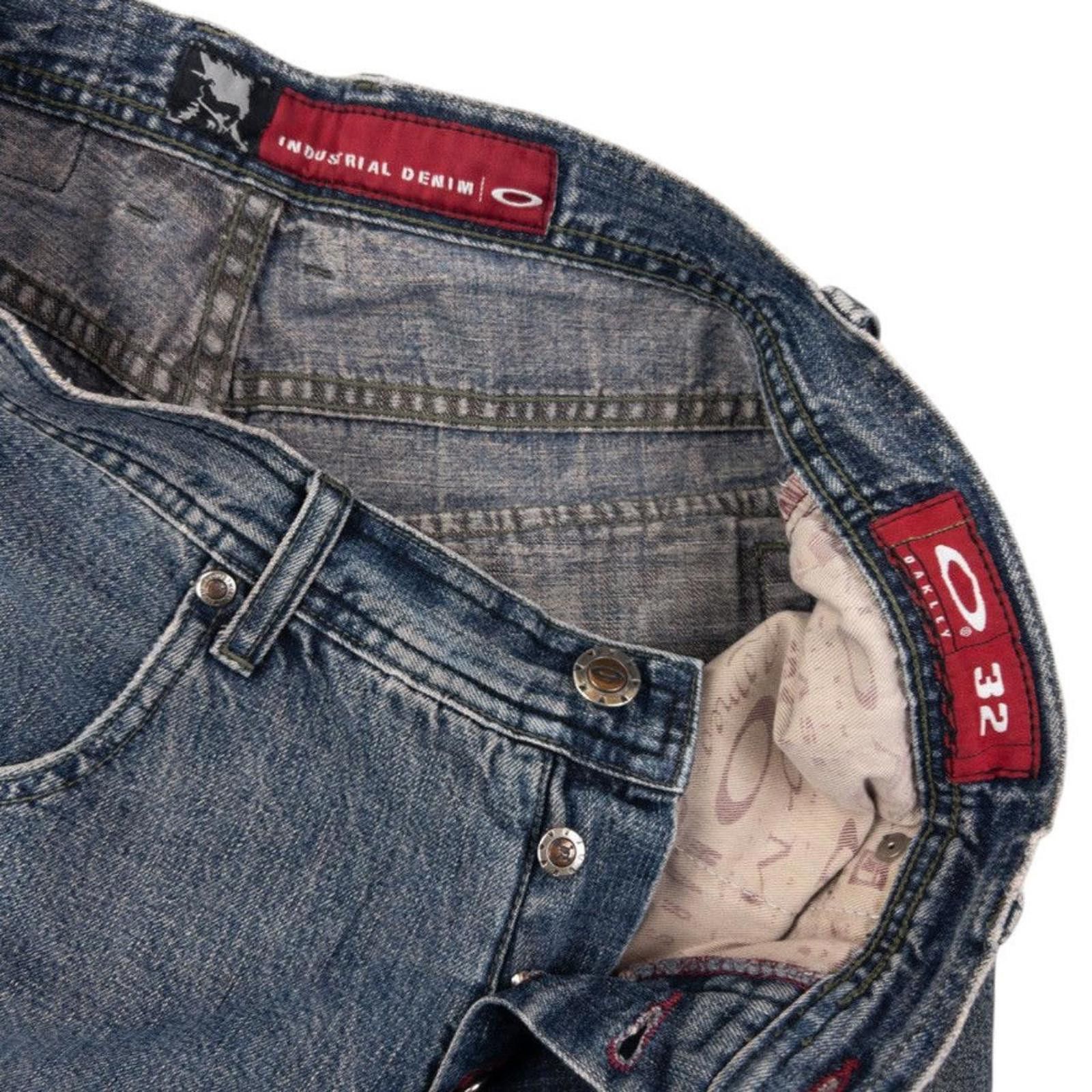 Oakley Vintage Oakley Embroidered Denim Jeans Size W31 Size US 31 - 5 Thumbnail