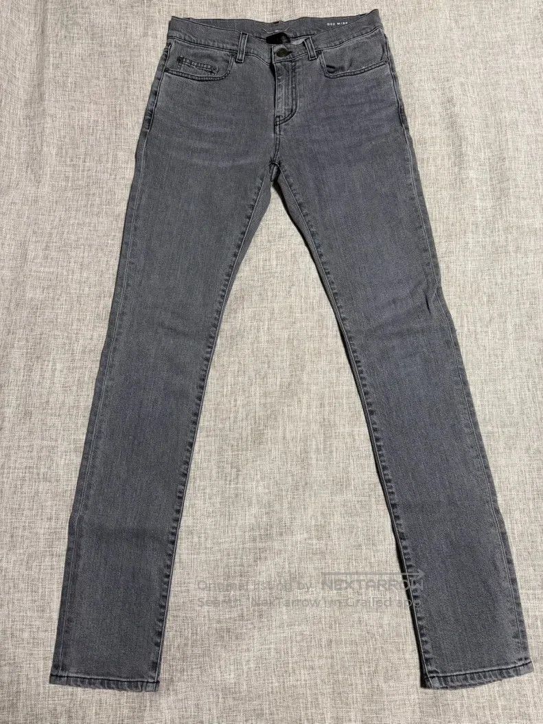 Saint Laurent Paris Saint Laurent Paris Grey Washed Distressed Jeans Size US 30 / EU 46 - 1 Thumbnail