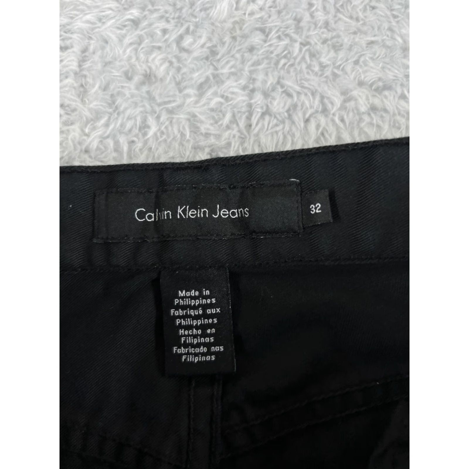 Calvin Klein Calvin Klein Jeans Women Black Denim 32 High Rise Straight Bootcut 5-Pocket Stretch Cotton Denim Pants Regular Size 32 Womens Size 24" / US 00 / IT 34 - 6 Thumbnail