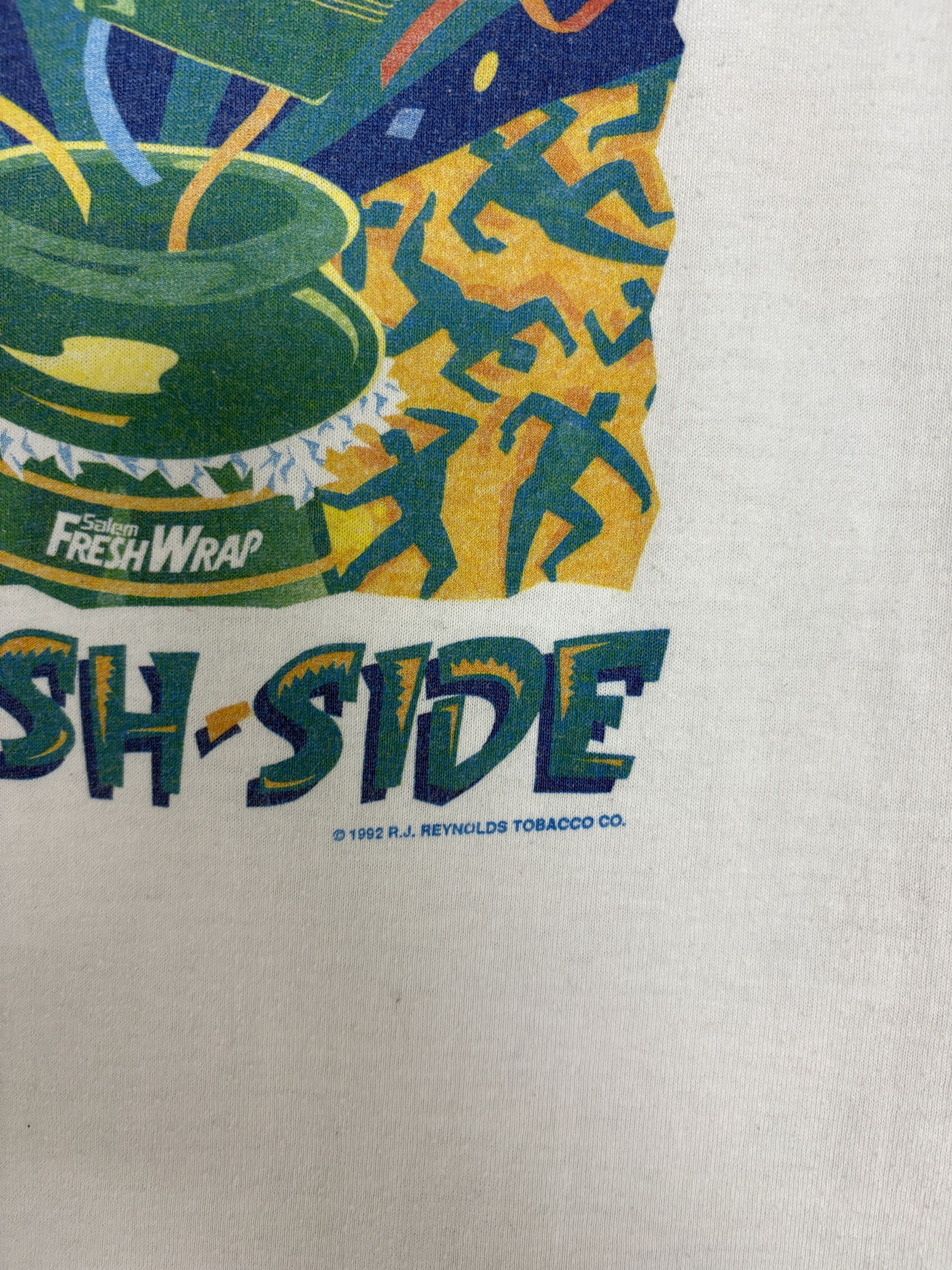 Vintage Salem Cigarettes Fresh Side Vintage White Tee Size US XL / EU 56 / 4 - 3 Thumbnail