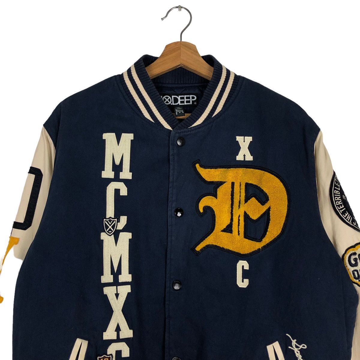 Japanese Brand 🔥Vtg Varsity Jacket 10Deep Japan Big Logo Spell Out Size US XL / EU 56 / 4 - 6 Thumbnail