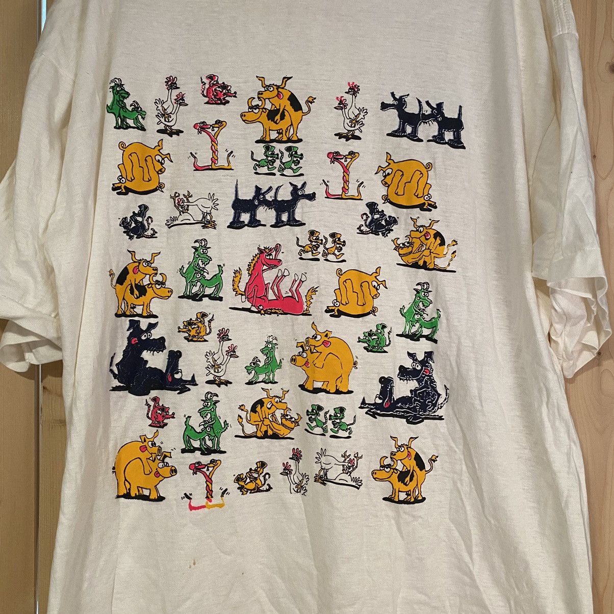 Vintage Vintage 90s Cartoon Animal Sex Positions Gag Tee | Grailed