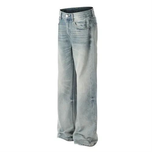 Japanese Brand × Jean American washed trend loose casual gradient distressed jeans Size US 32 / EU 48 - 3 Thumbnail