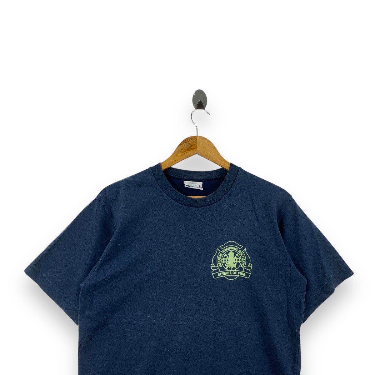 Vintage Vintage JAPAN TRADITIONAL Fire Fighter Corps Tee Shirt Top Size US L / EU 52-54 / 3 - 4 Thumbnail
