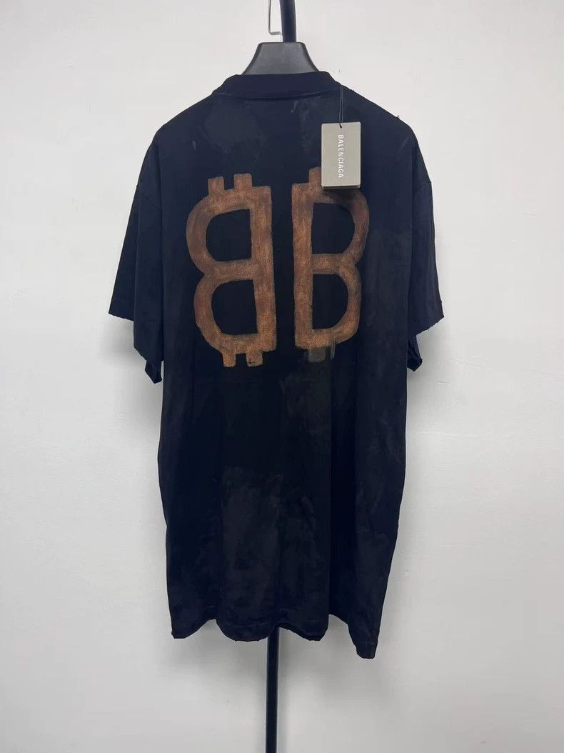 Balenciaga Balenciaga Solid monogrammed crewneck short sleeve T-shirt Size US S / EU 44-46 / 1 - 2 Thumbnail