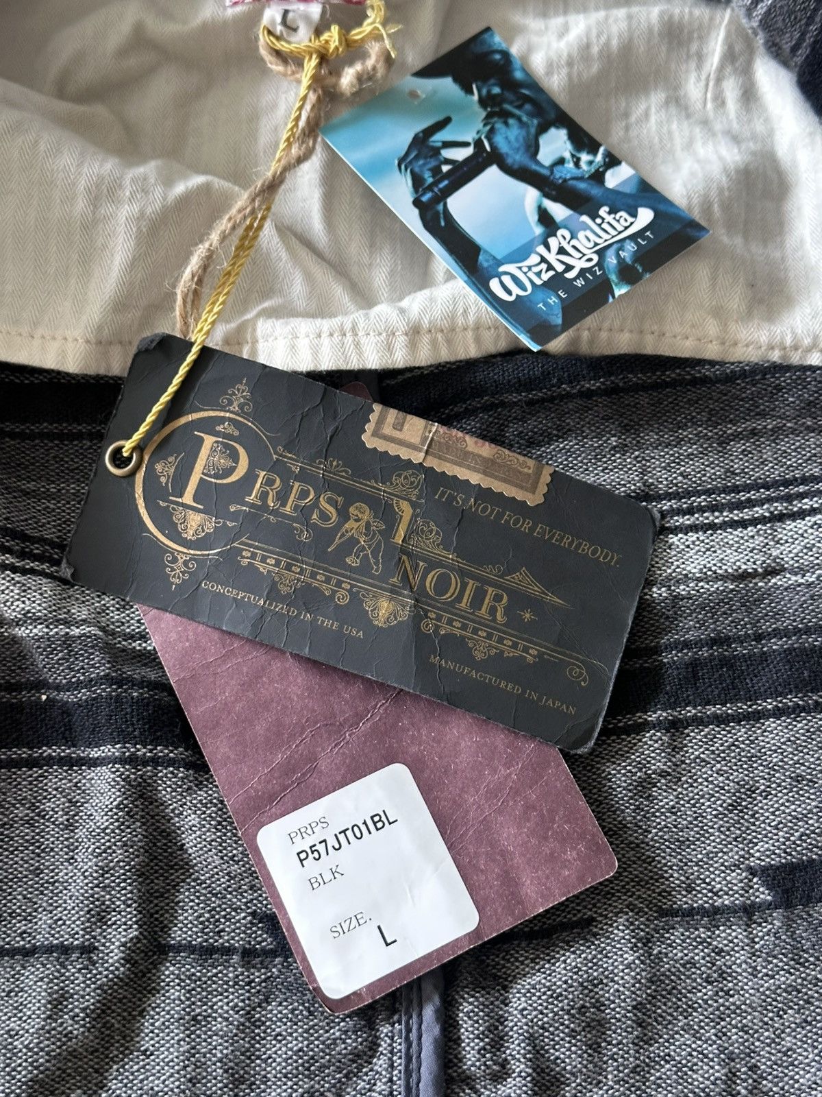 Prps PRPS Noir Quilted Jacket – Made in Japan -L- New With Tags Size US L / EU 52-54 / 3 - 3 Thumbnail