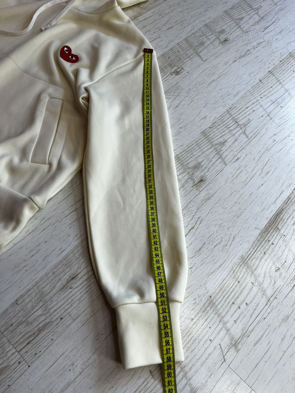 Comme des Garcons Comme Des Garçons Play Yellow Embroidered Logo Hoodie Size M Size M / US 6-8 / IT 42-44 - 17 Thumbnail