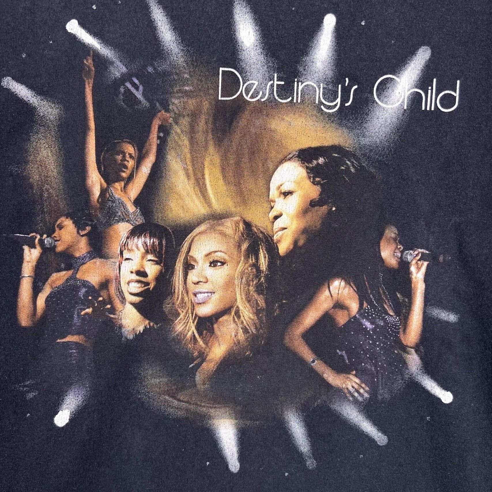 Jerzees VINTAGE JERZEES 90s Destiny's Child Beyoncé T-Shirt Adult Medium Black Mens Size US M / EU 48-50 / 2 - 4 Thumbnail