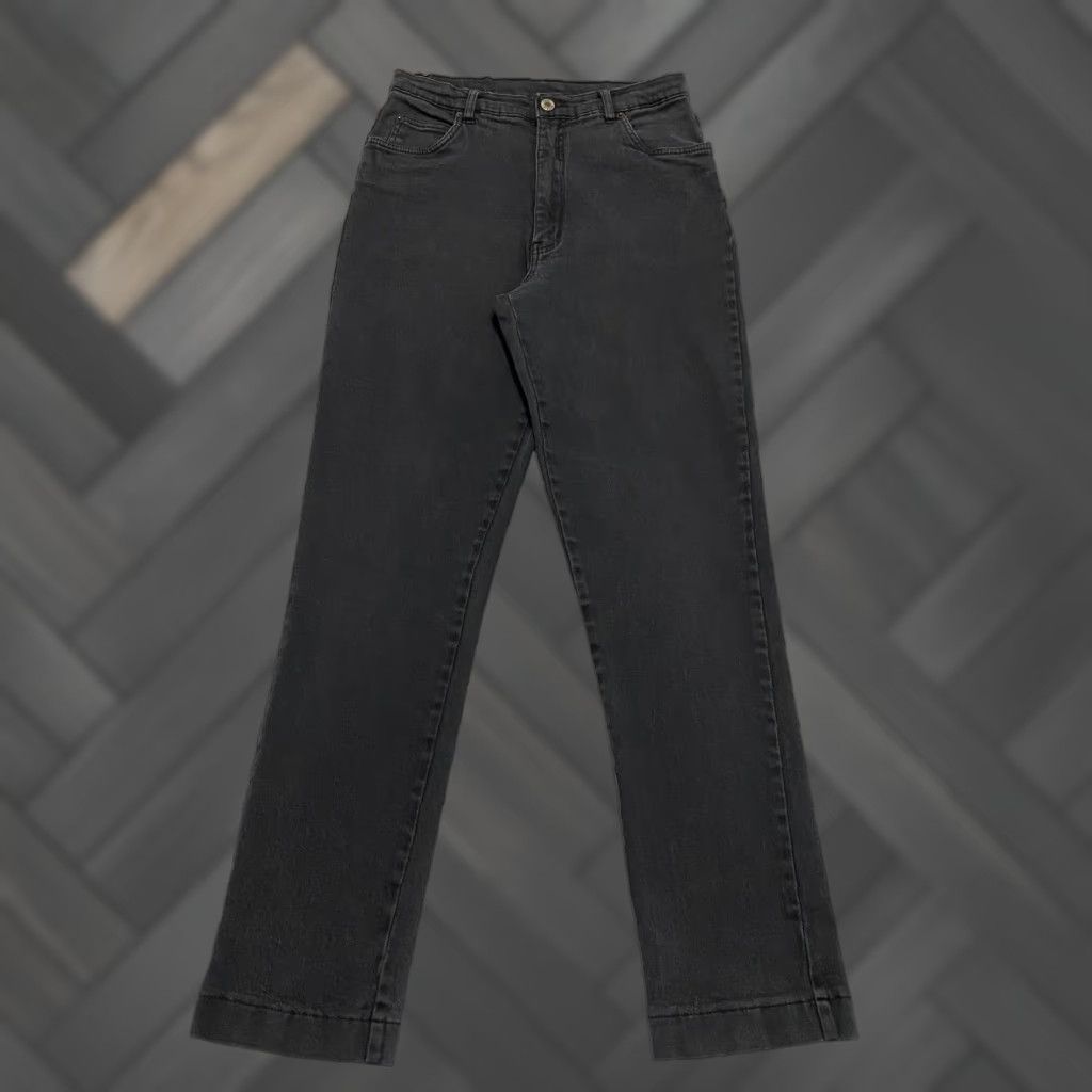 Vintage VINTAGE Paul Harris Denim PHD Straight Jeans Womens 12 Black Charcoal Wash Mid Rise Stretch 5-Pocket Mens? Size 34" / US 12 / IT 48 - 1 Thumbnail