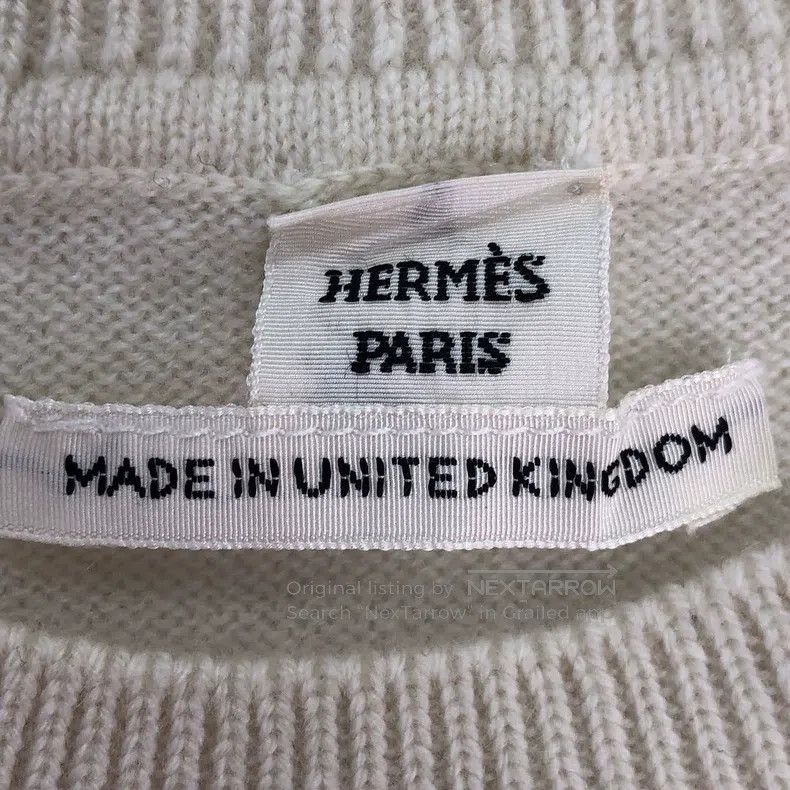 Hermes Hermes Beige Crew Neck Sweater Size XS / US 0-2 / IT 36-38 - 6 Thumbnail