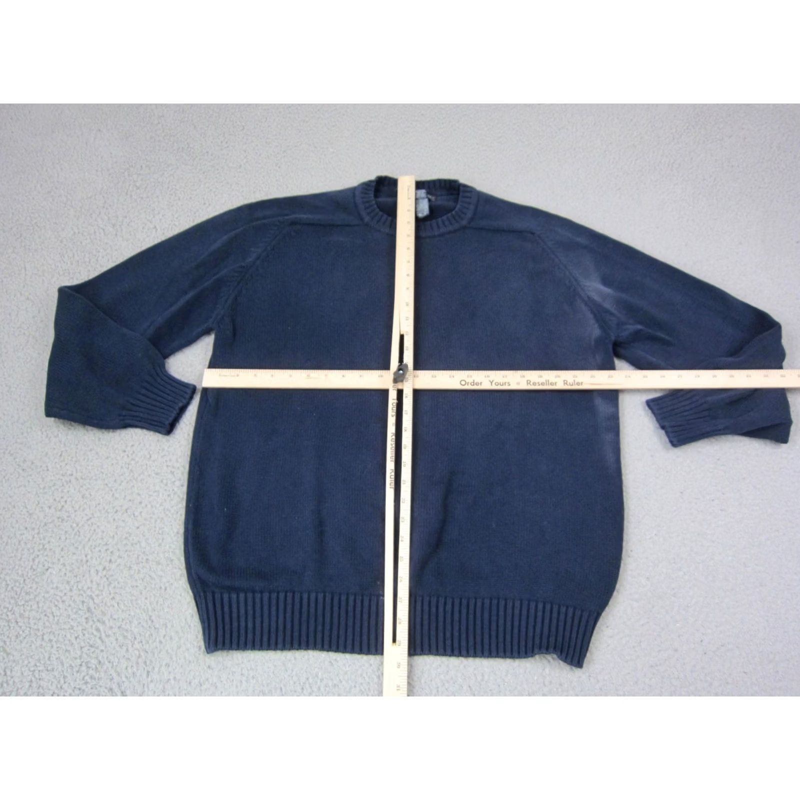 Lands' End Lands End Sweater Mens LT Blue Drifter Knit Cotton Made in USA 90s Size US L / EU 52-54 / 3 - 7 Thumbnail