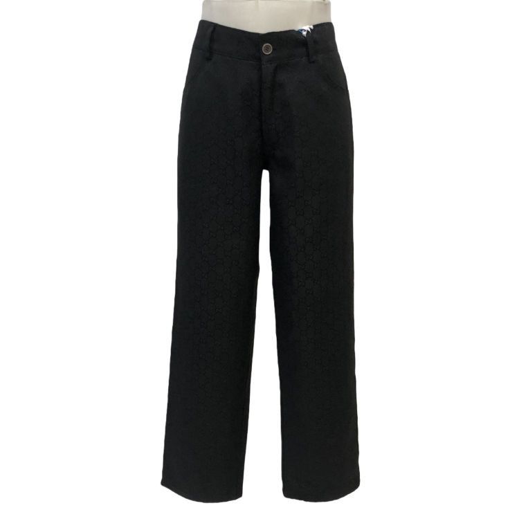Gucci Gucci Black Monogram Pants Size 38 Size 26" / US 2 / IT 38 - 1 Thumbnail