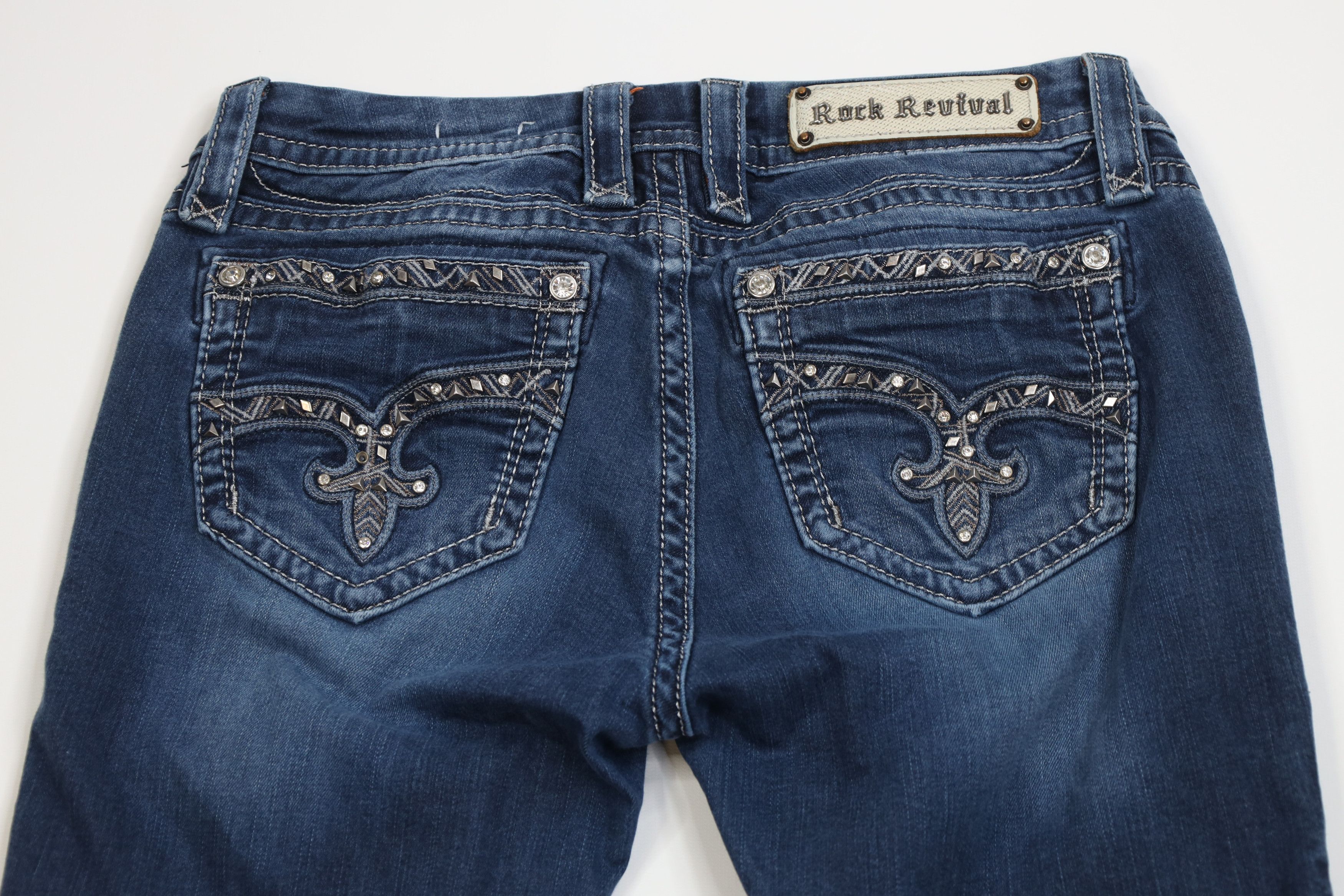 Rock Revival Rock Revival Stretch Jazlyn Bootcut Flared Denim Jeans Size 29" - 10 Thumbnail