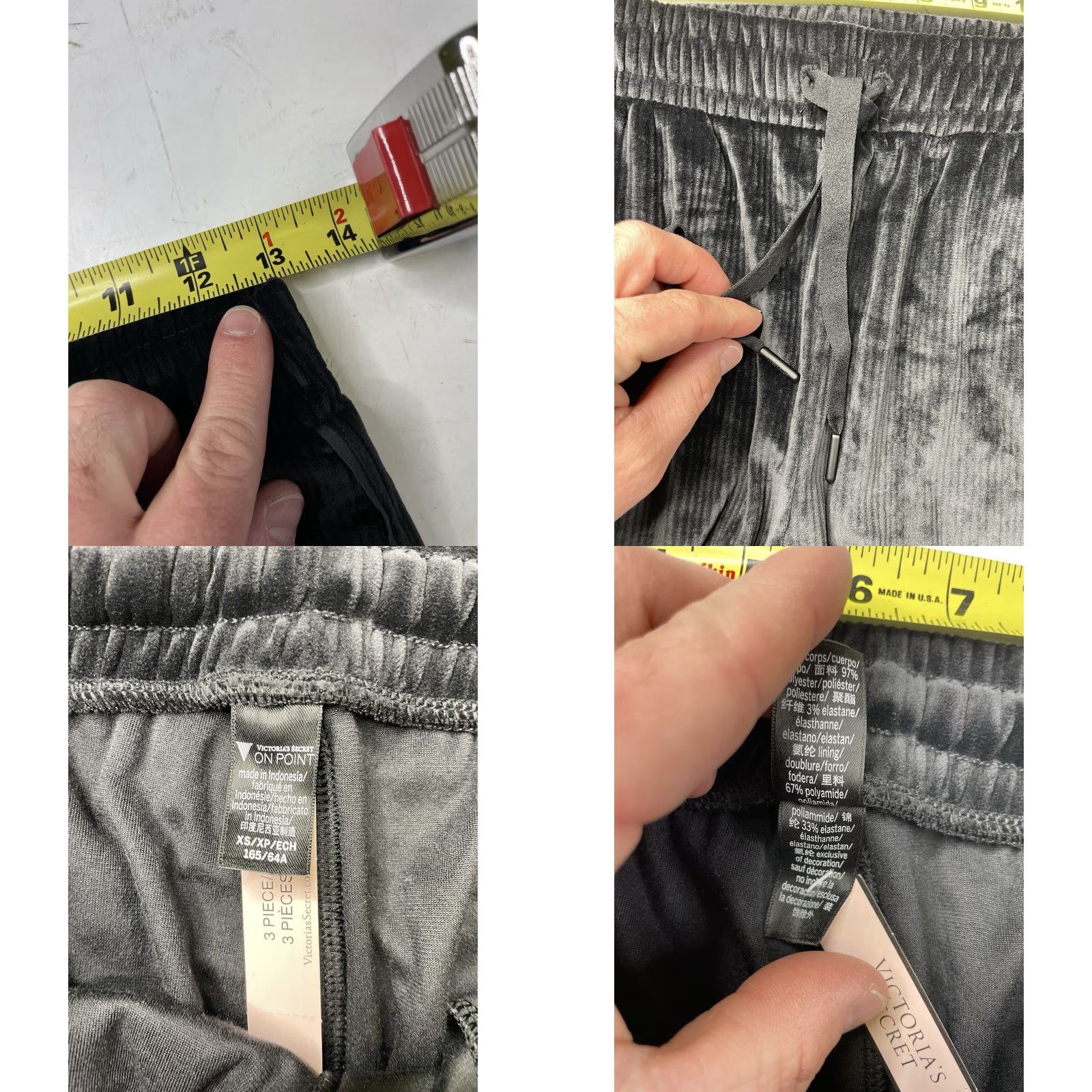 Victoria's Secret NWT Victoria's Secret Tracksuit 2 Piece Velour Black XS Womens On Point Y2K Victoria's Secret Tracksuit Black Velour 2 Piece Set Womens XS Size XS / US 0-2 / IT 36-38 - 9 Thumbnail