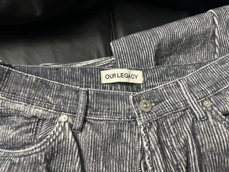 Our Legacy our legacyGrey striped trousers 2505-Nextarrow Size US 32 / EU 48 - 1 Thumbnail