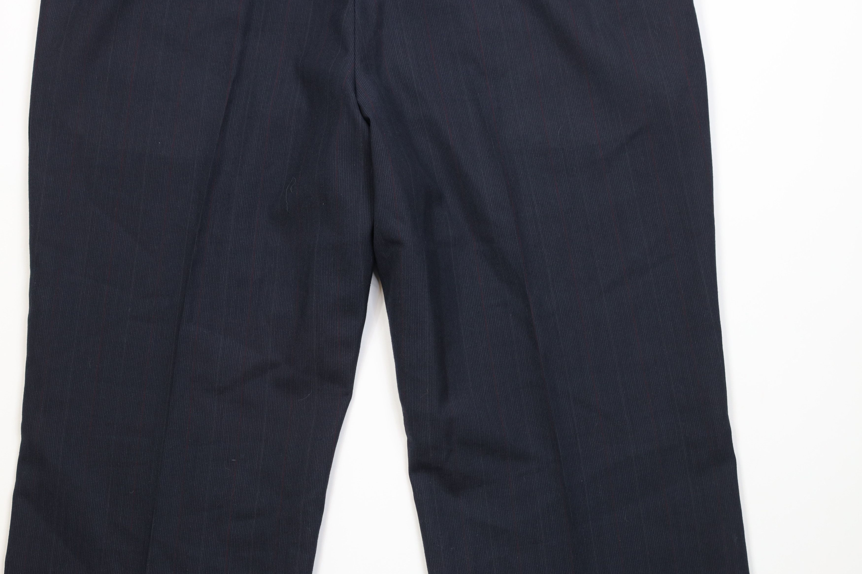 Vintage Vintage 90s Worsted Wool Blend Striped Wide Leg Chino Pants Size US 38 / EU 54 - 12 Thumbnail