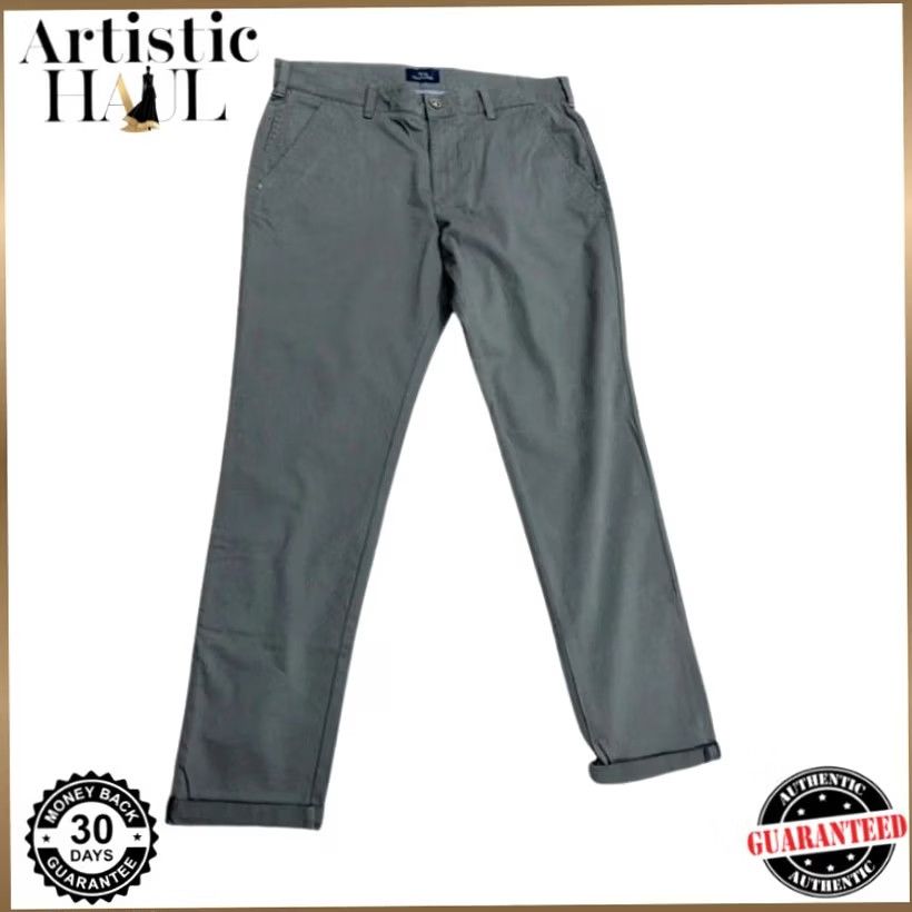 Harmont & Blaine Harmont & Blaine Gray Chino Pants Men XL Regular 52 Waist 32 Inseam Solid Style/Color/Size Size US 36 / EU 52 - 2 Thumbnail