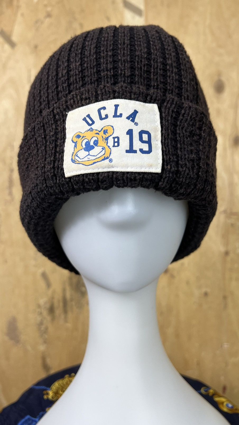 Vintage Ucla Black Padded Beannie Hat Size ONE SIZE - 2 Thumbnail