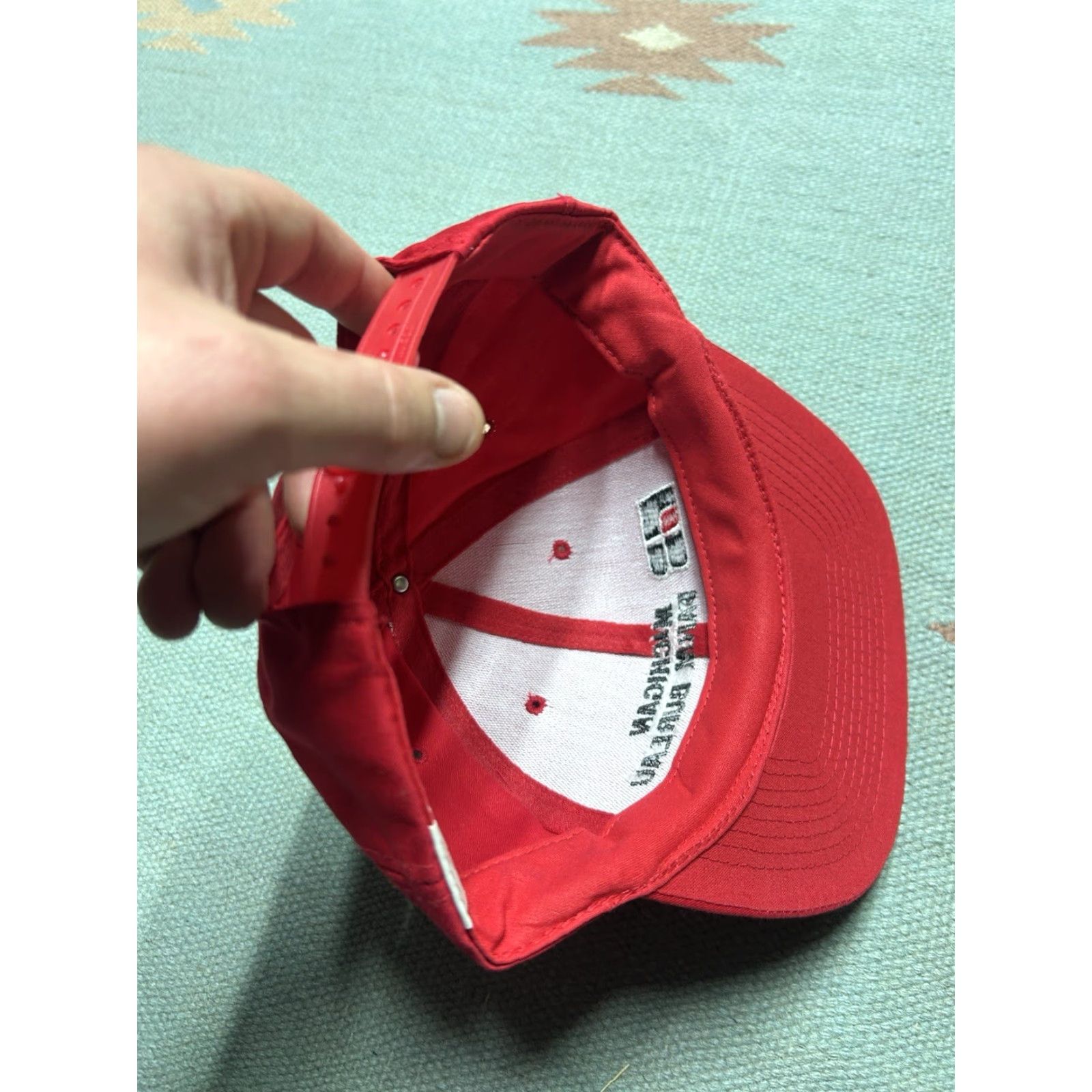 Vintage VINTAGE SnapBack hat cap Michigan Farm Bureau red Embroidered adjustable Men Cap Size ONE SIZE - 6 Thumbnail
