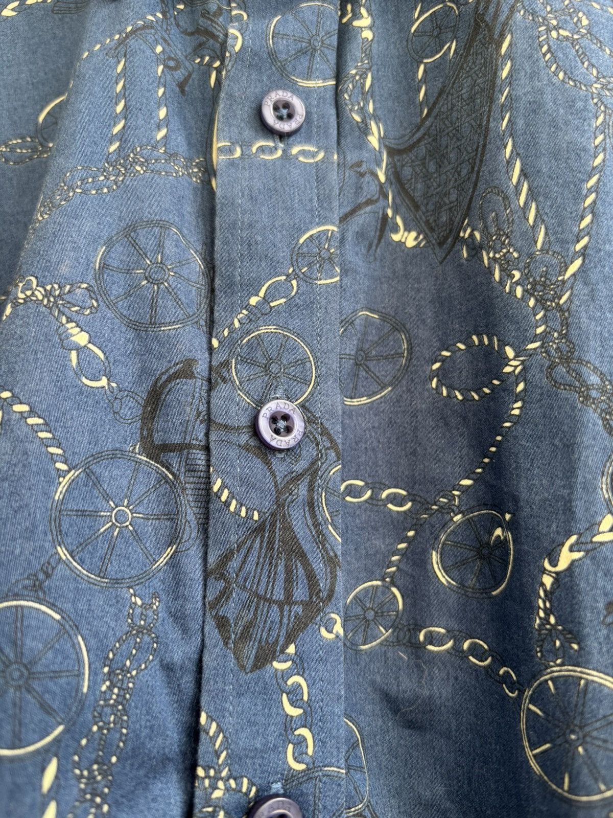 Prada Prada SS2014 embroidery button up shirt Size US M / EU 48-50 / 2 - 5 Thumbnail