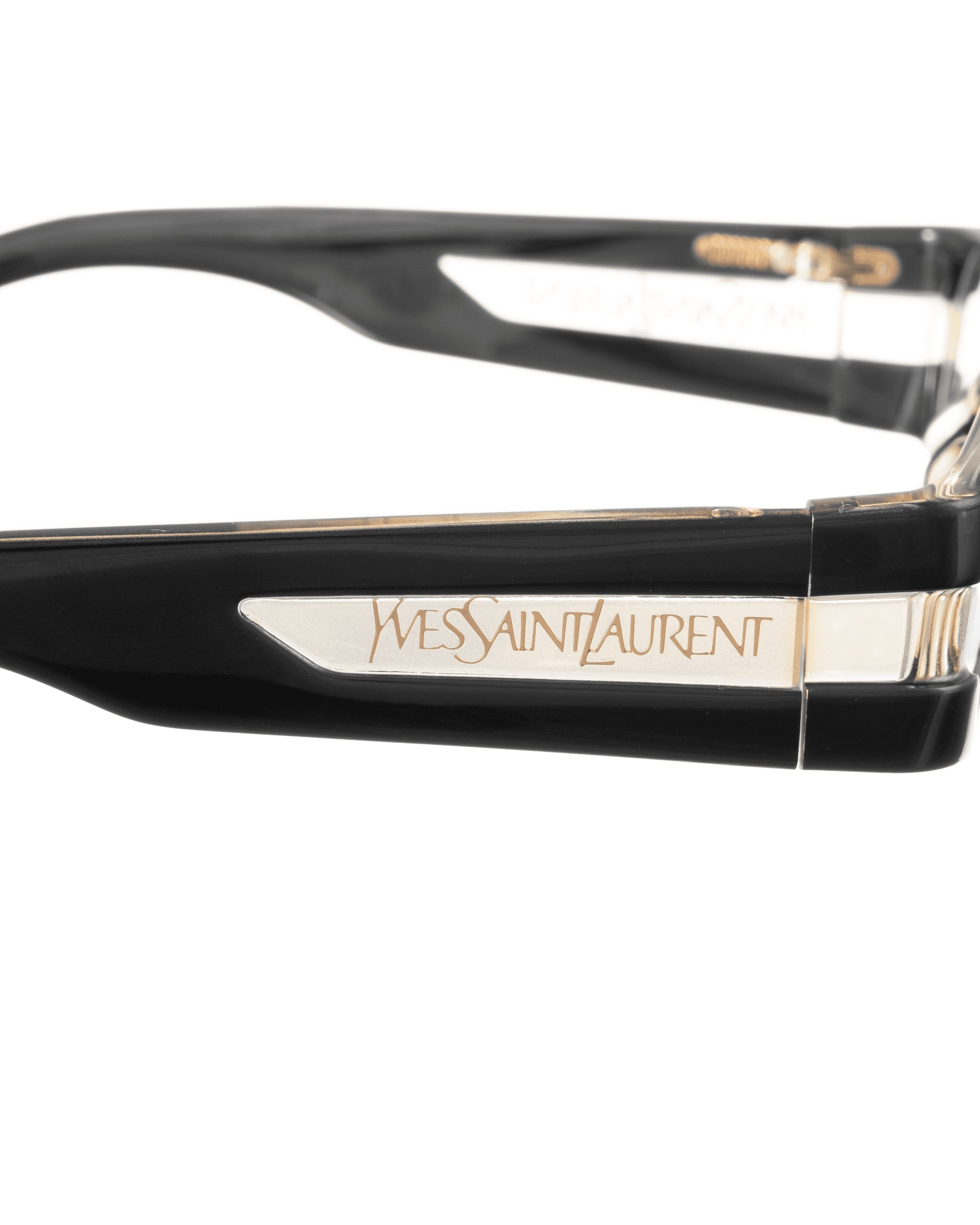 Saint Laurent Paris Yves Saint Laurent 00s Black Glasses Transparent Elements Size ONE SIZE - 3 Thumbnail