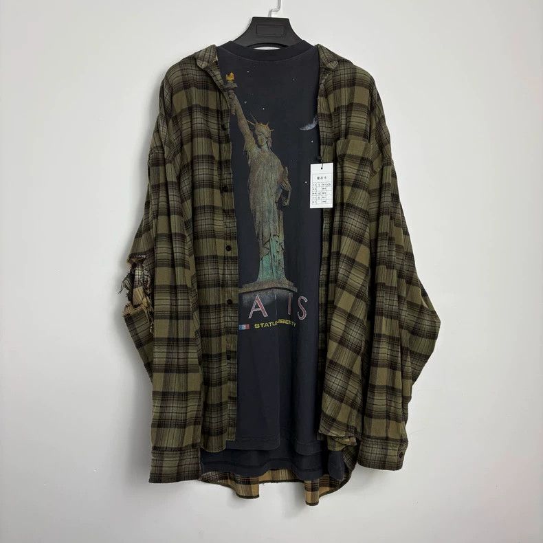 Balenciaga Balenciaga Statue of Liberty plaid shirt Size US L / EU 52-54 / 3 - 1 Thumbnail