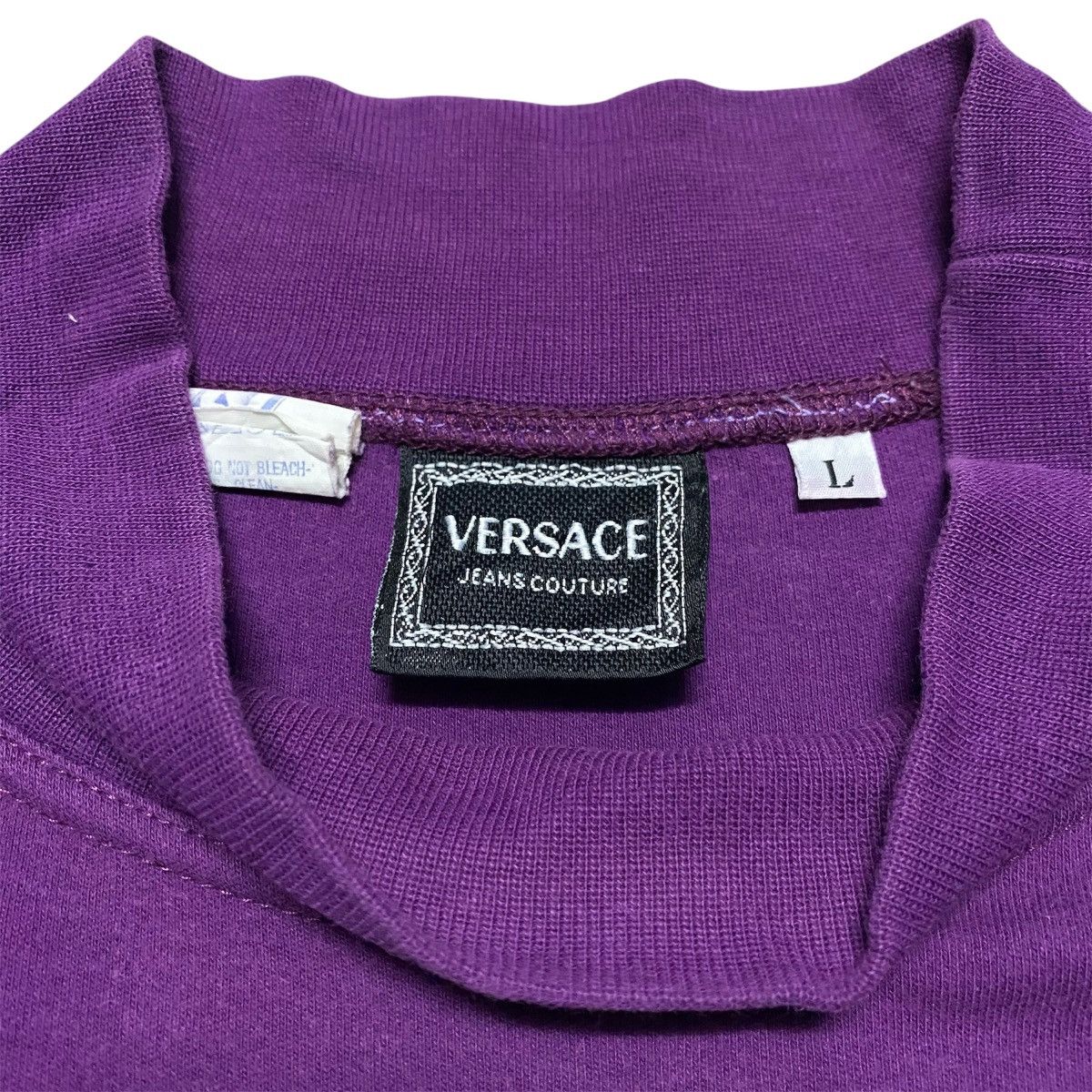 Versace Jeans Couture Rare‼️🔥Versace Embroidery Big Logo Long Sleeve T-Shirt Size US L / EU 52-54 / 3 - 5 Thumbnail