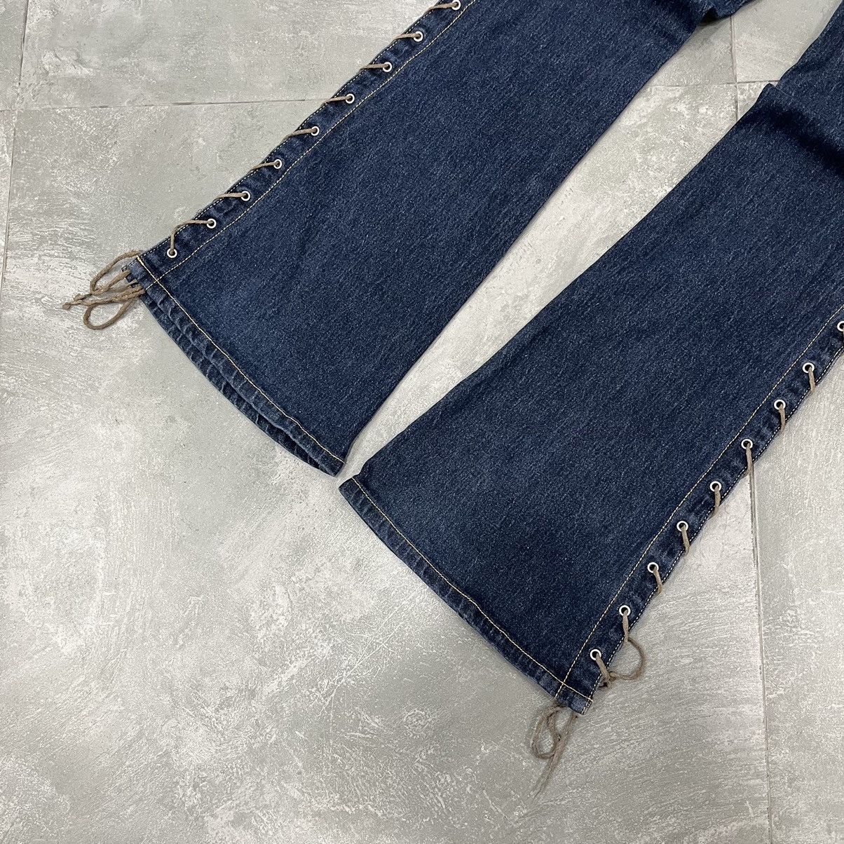 Japanese Brand Livre Claire Laced Up Flared Pants Size US 28 / EU 44 - 8 Thumbnail