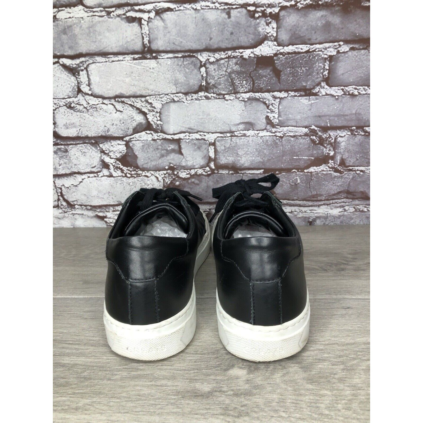Greats Greats Brooklyn Black Leather Causal Lace Sneakers Shoes Men Size US 9.5 / EU 42-43 - 4 Thumbnail