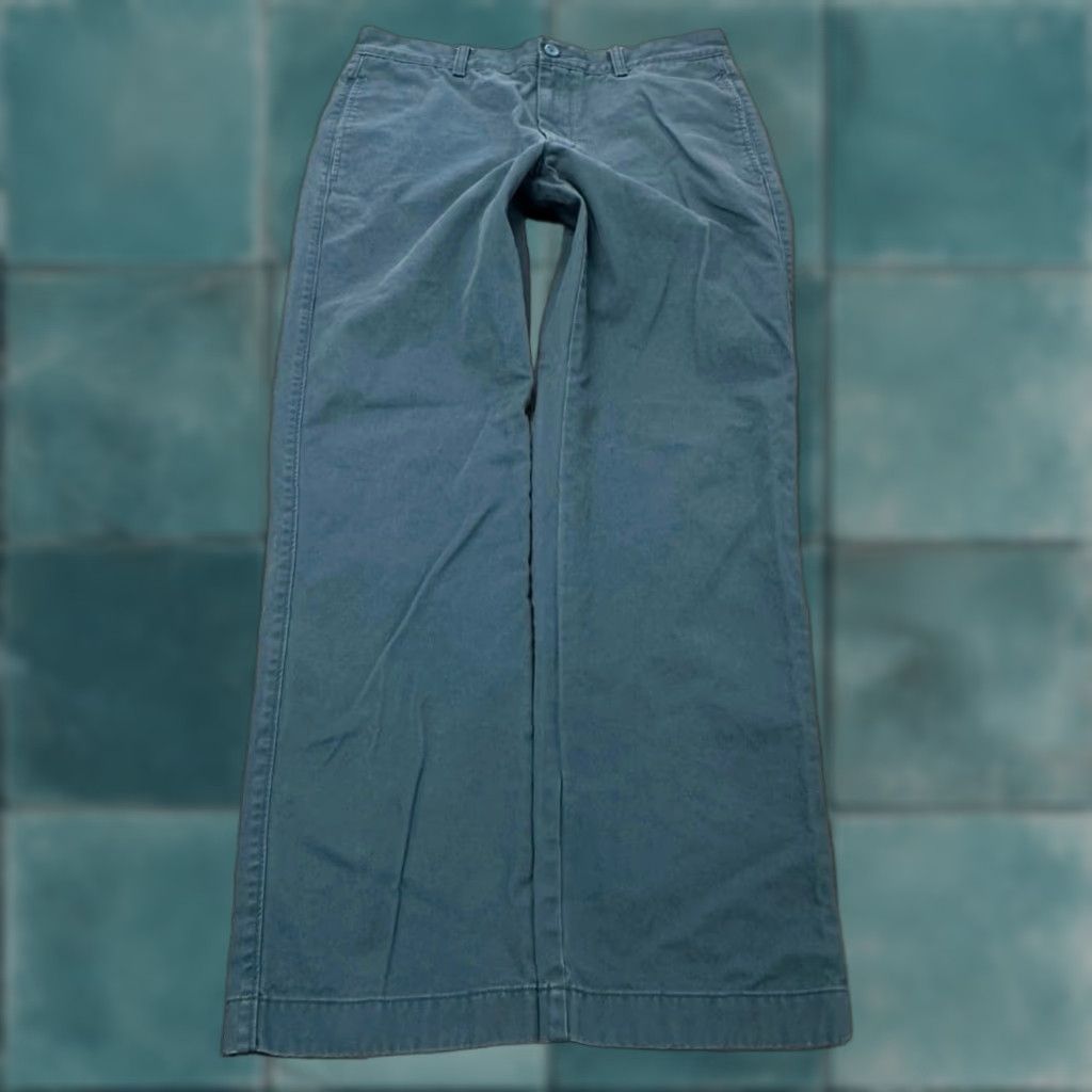 J.Crew J Crew Blue Mens 32x32 Classic Fit Flat Front Straight Leg Preppy Chino Pants Size US 32 / EU 48 - 1 Thumbnail