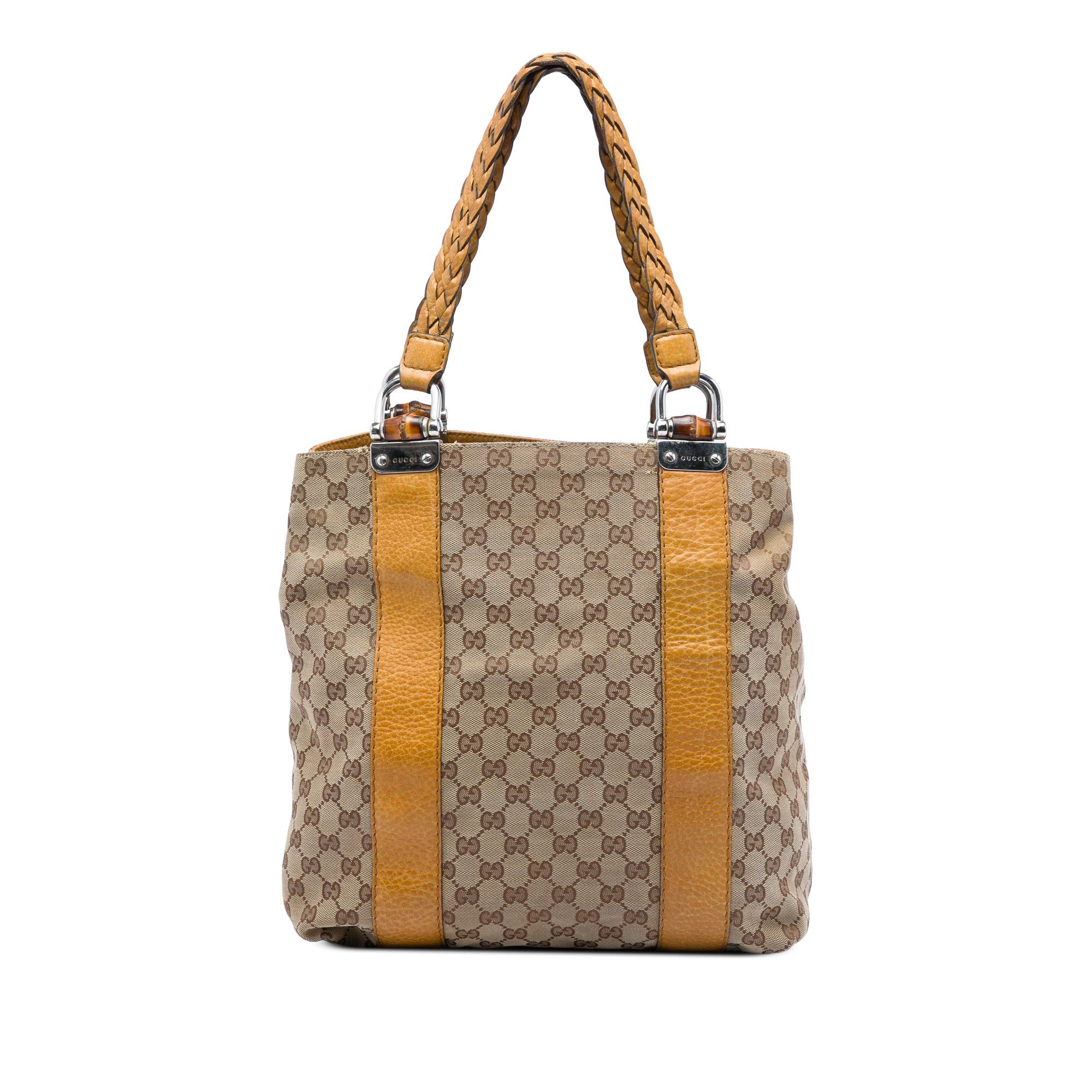 Gucci GG Canvas Bamboo Libeccio Tote Size ONE SIZE - 1 Thumbnail