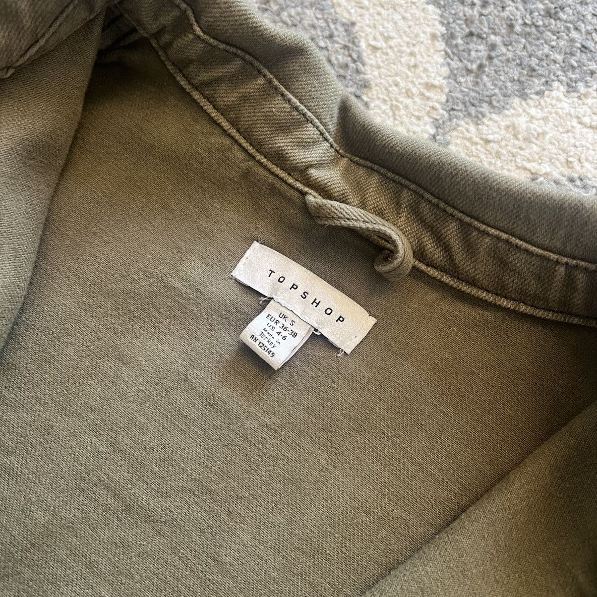 Topshop topshop green pocket button up jacket Size US S / EU 44-46 / 1 - 5 Thumbnail