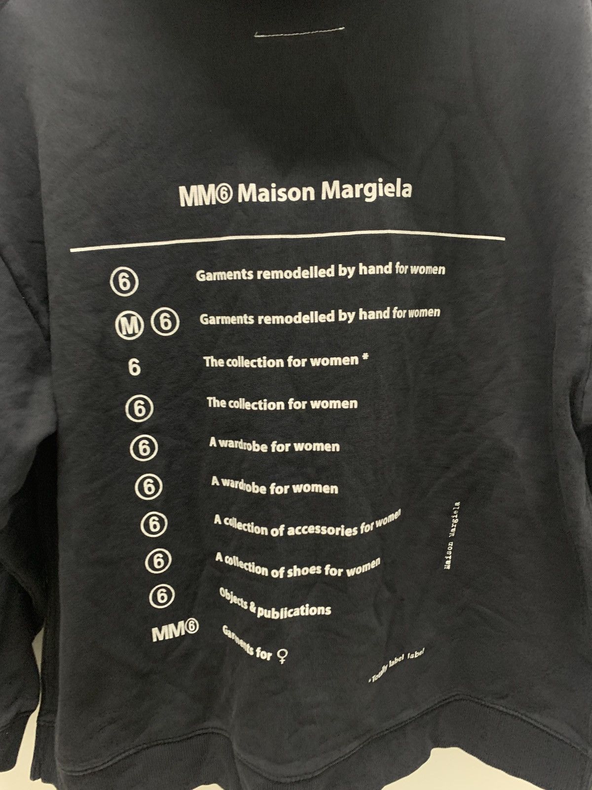 Maison Margiela MM6 Maison Margiela Black Logo Hoodie Size L / US 10 / IT 46 - 4 Thumbnail