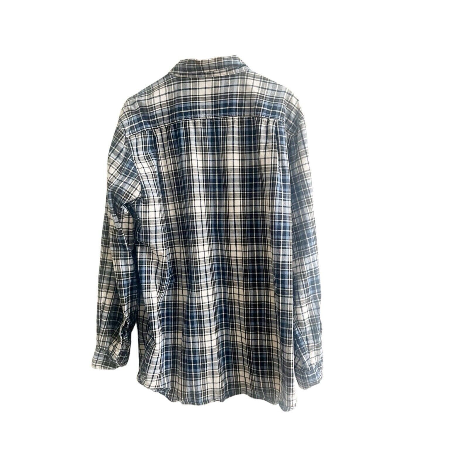 Carhartt Carthartt Men’s Plaid Flannel Size XL Blue Black White Size XL / US 12-14 / IT 48-50 - 2 Thumbnail