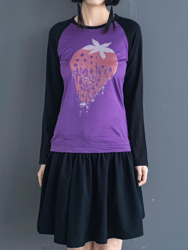 Comme des Garcons Comme Des Garcons Purple Ragged Strawberry Top Size S / US 4 / IT 40 - 4 Thumbnail