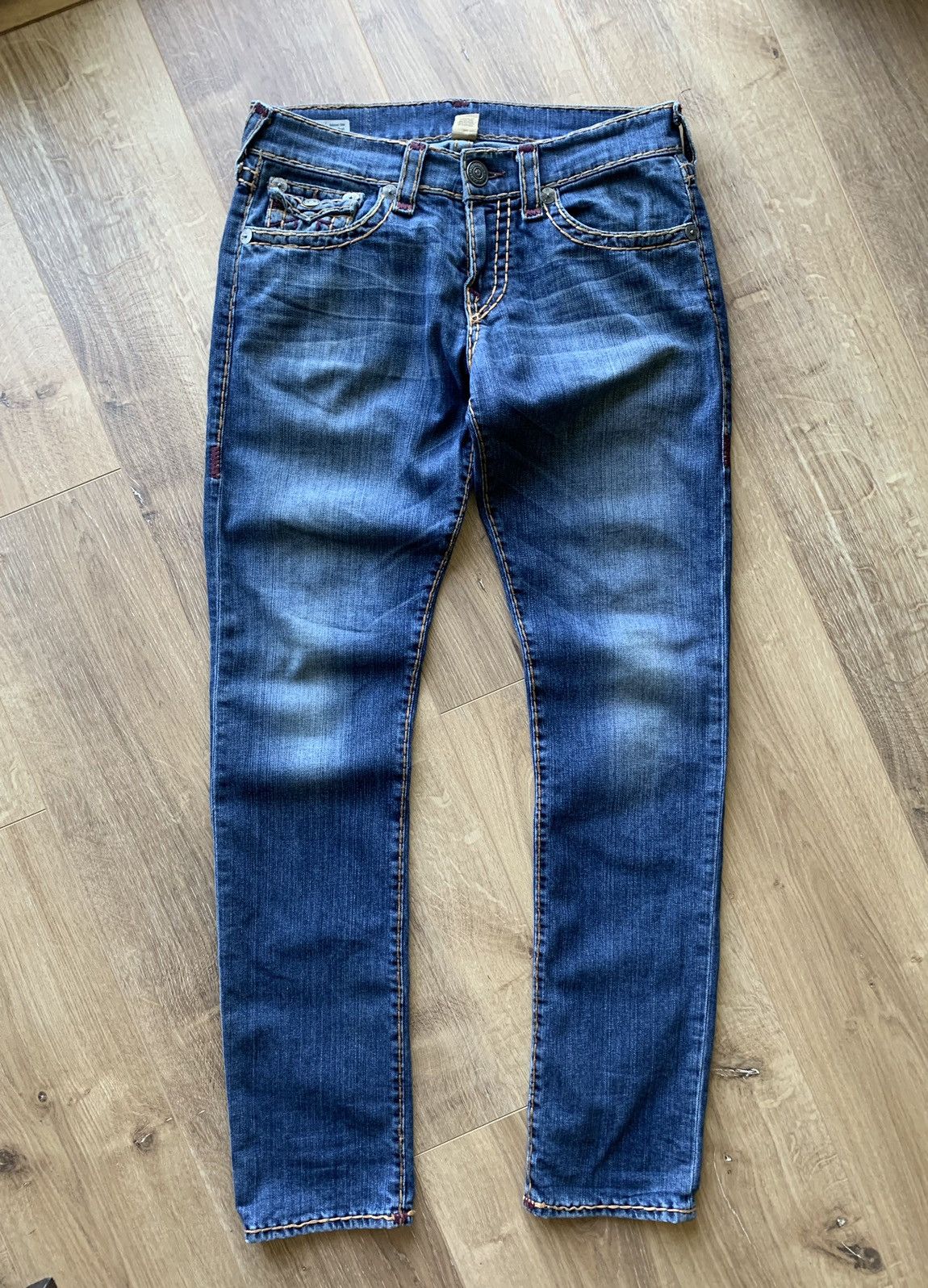 True Religion Vintage True Religion Geno W Flap Super T relaxed slim jeans Size US 30 / EU 46 - 2 Thumbnail