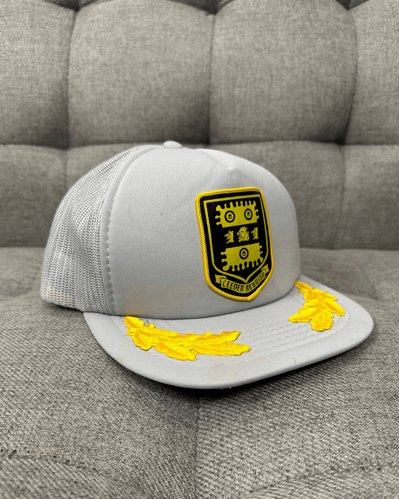 Vintage Vintage Ceeder Reunion Gold Leaf Gray Sam Jung Trucker Hat Size ONE SIZE - 2 Thumbnail