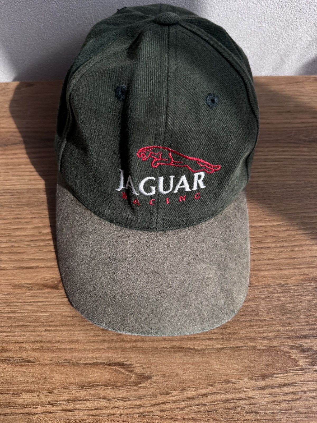 Vintage Jaguar Racing Formula One F1 Big Logo Green Cap Bintage 90s Size ONE SIZE - 8 Thumbnail