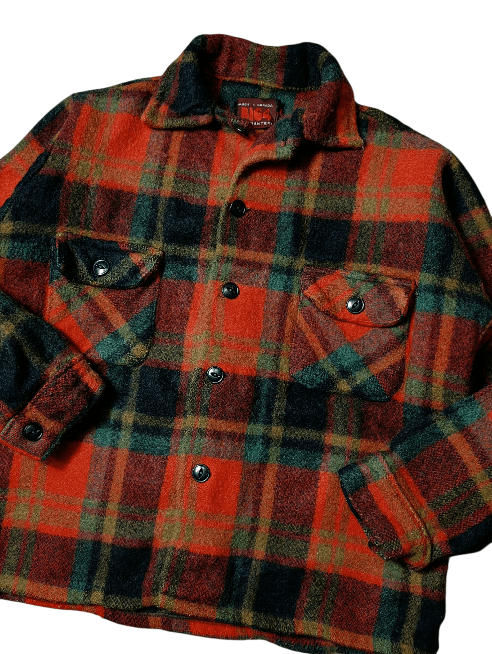 Vintage Vintage Canadian Plaid Wool Checked Shirt Size US S / EU 44-46 / 1 - 1 Thumbnail
