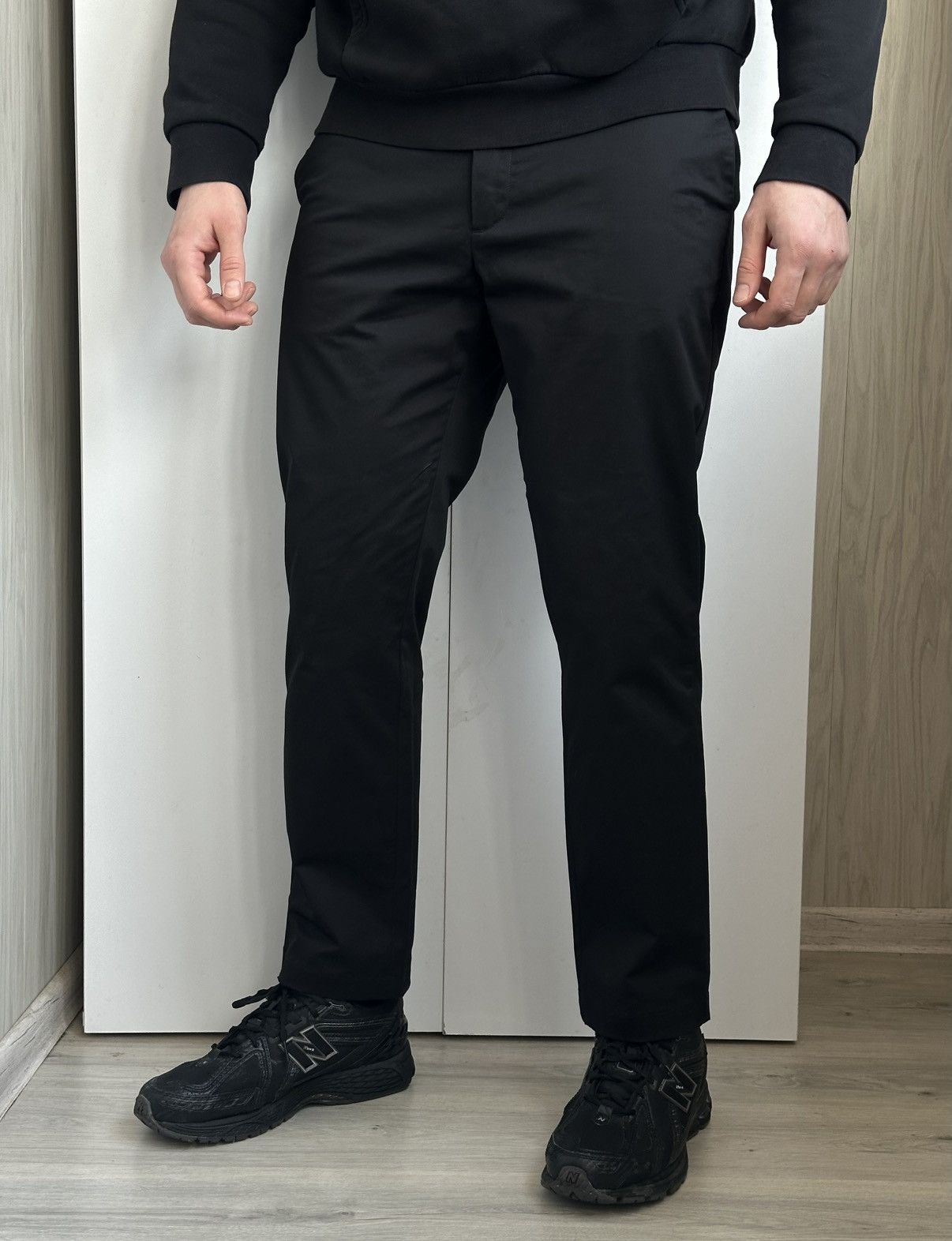 SPOKE Spoke Mens Chino Trousers Size 34 Black Sharps Straight leg Size US 34 / EU 50 - 1 Thumbnail