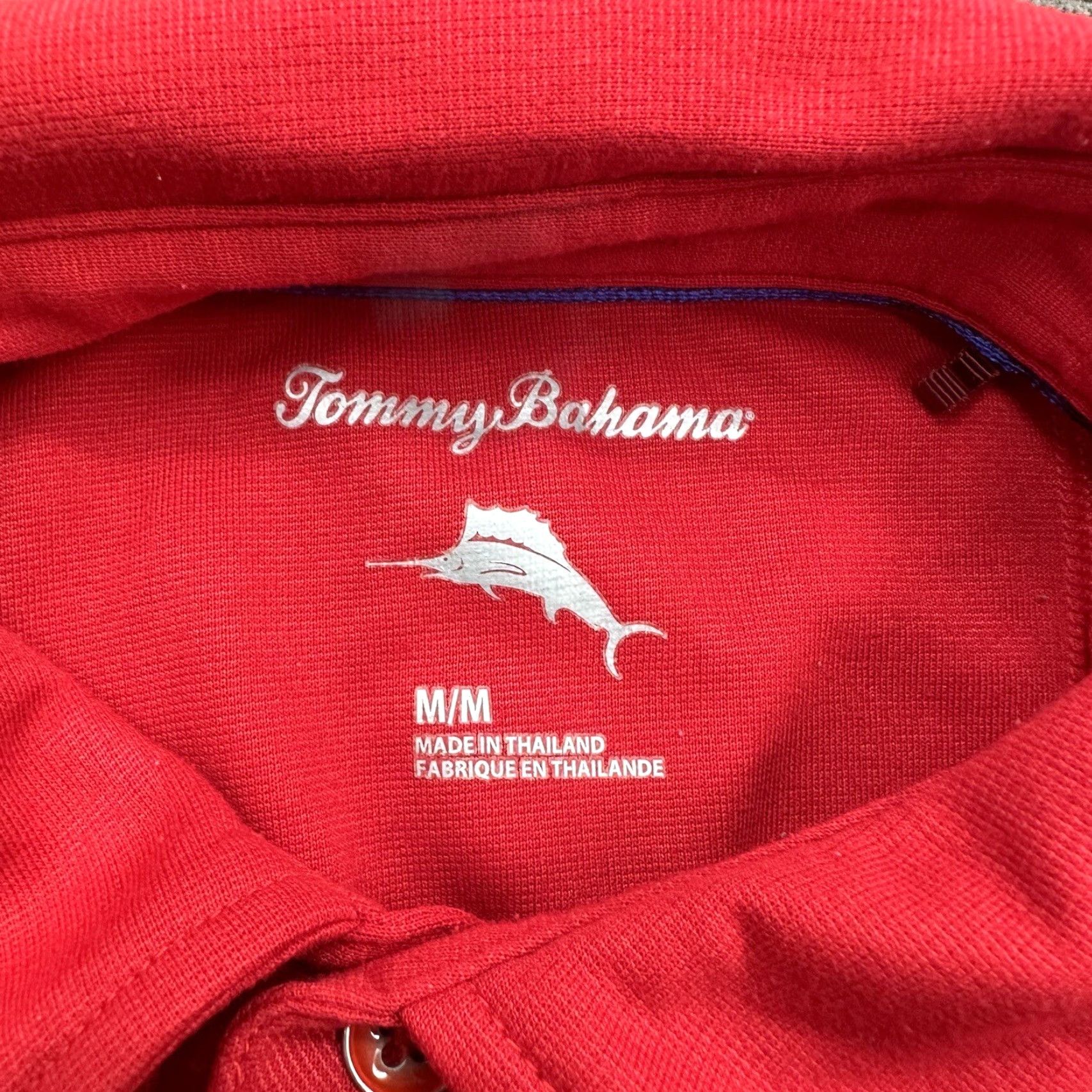 Tommy Bahama Tommy Bahama Polo Shirt Men Medium Red Short Sleeve Golfing Shirt Golf Polo Beach Theme Mens Size US M / EU 48-50 / 2 - 3 Thumbnail