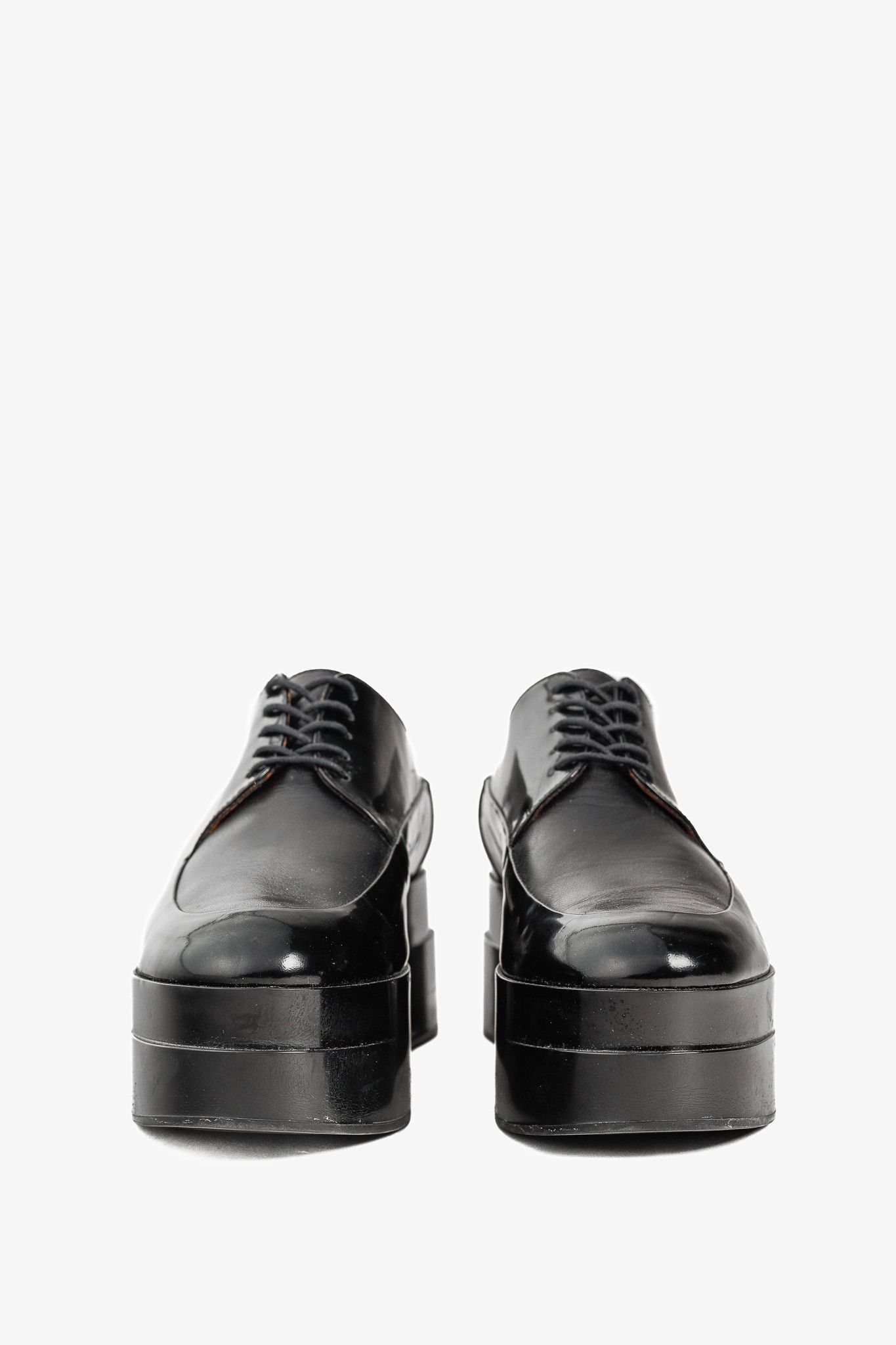 Robert Clergerie Robert Clergerie Lucie Black Patent Leather Platform Oxfords Size US 8.5 / IT 38.5 - 2 Thumbnail