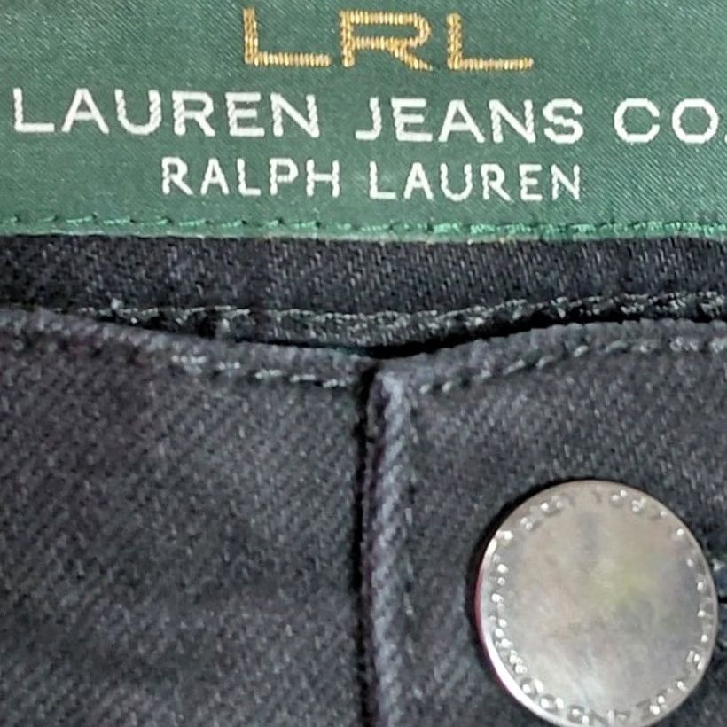 Vintage Lauren Ralph Lauren Black Straight Ankle Jeans Size 6 Women Size 28" / US 6 / IT 42 - 5 Thumbnail