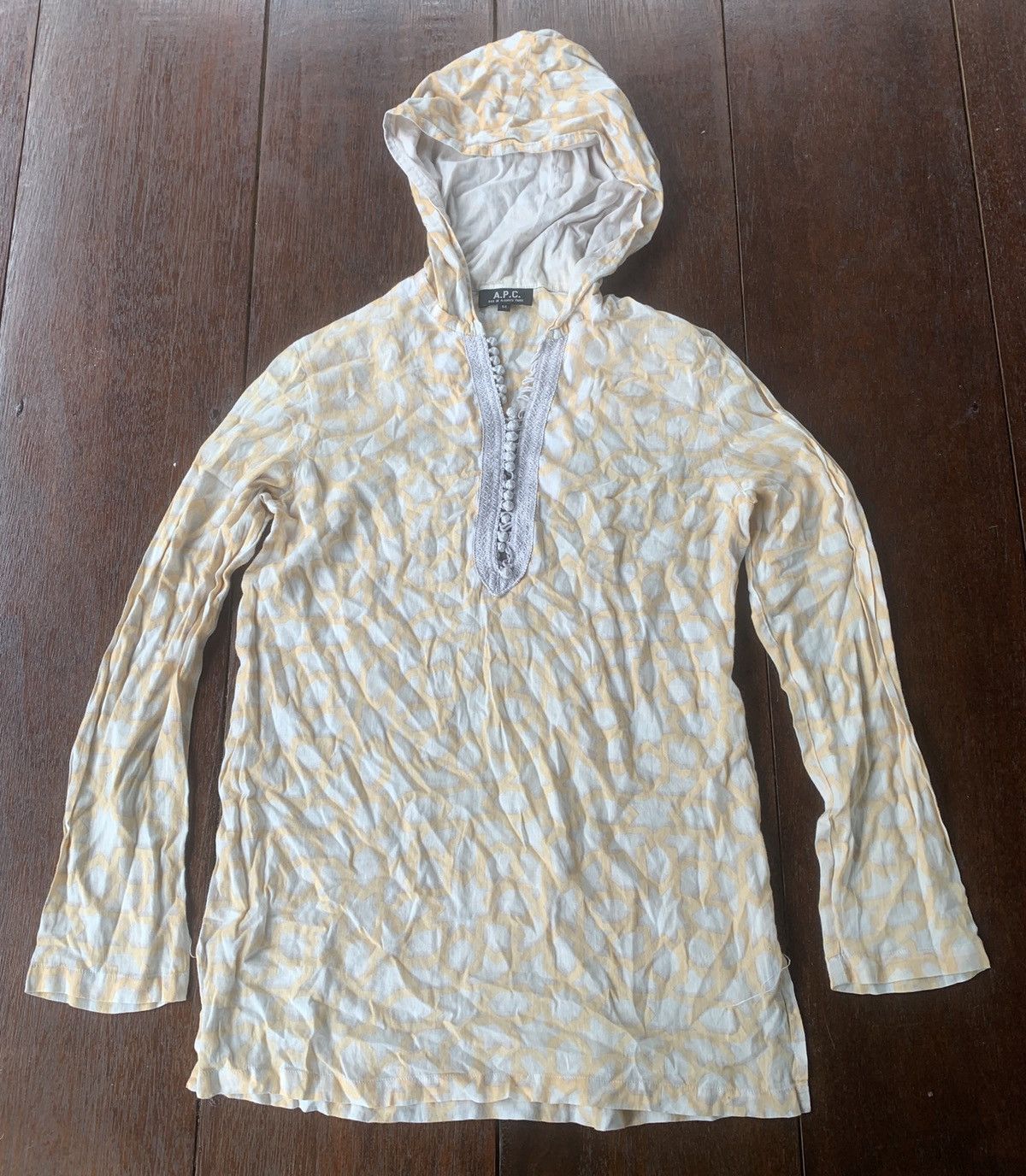A.P.C. Ete 2000 A.P.C France printed hoodie blouse Size M / US 6-8 / IT 42-44 - 1 Thumbnail