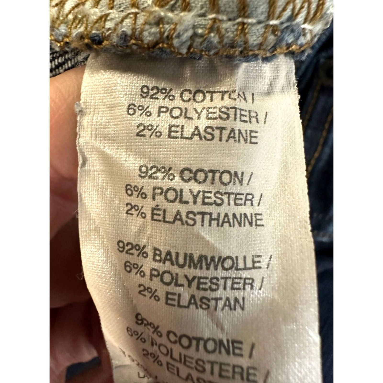 J.Crew J.CREW Jeans Womens 27 Toothpick Blue Distressed Slim Fit Skinny Stretch Denim Jeans Size 27" / US 4 / IT 40 - 4 Thumbnail